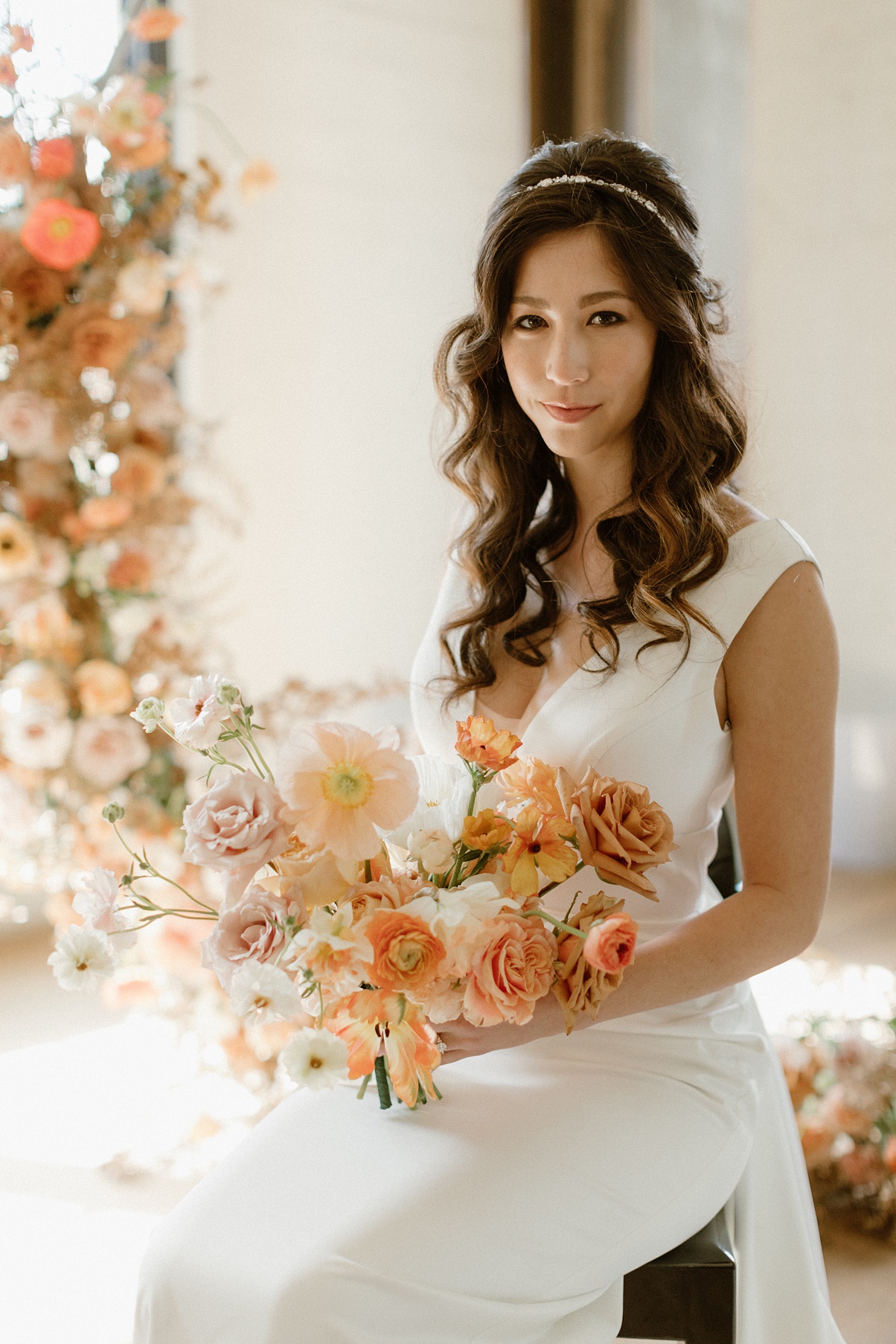 Block 41 wedding bridal florals and floral arch