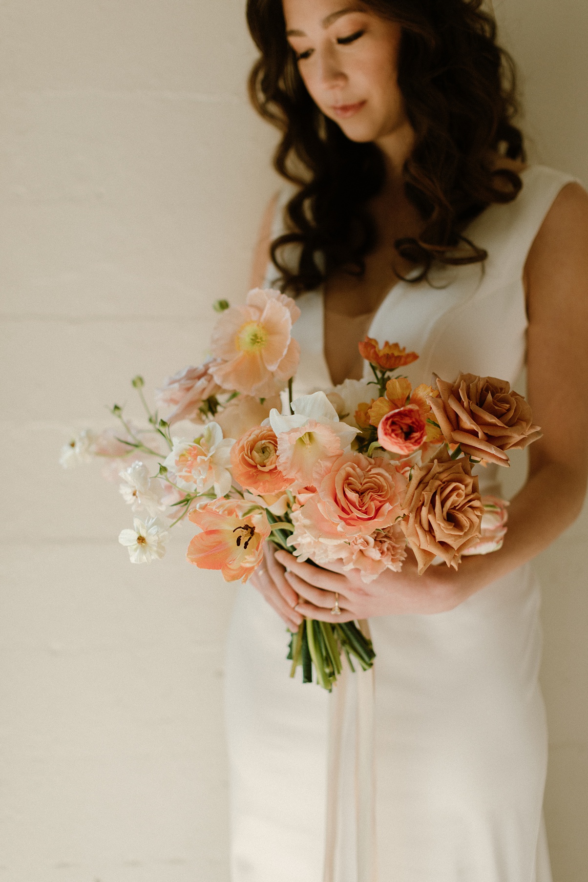 Block 41 wedding bouquet with pastel color palette